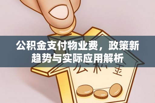 武都公积金支付物业费，政策新趋势与实际应用解析