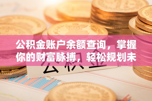 武都公积金账户余额查询，掌握你的财富脉搏，轻松规划未来