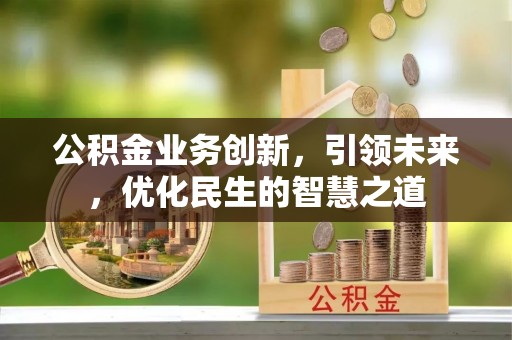 武都公积金业务创新，引领未来，优化民生的智慧之道