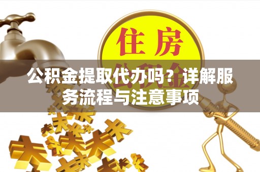 武都公积金提取代办吗？详解服务流程与注意事项