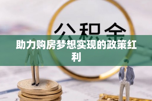 武都助力购房梦想实现的政策红利