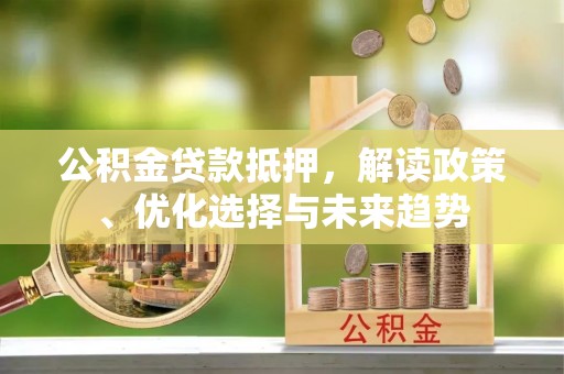 武都公积金贷款抵押，解读政策、优化选择与未来趋势