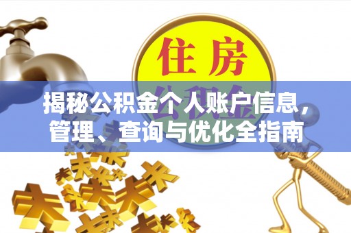 武都揭秘公积金个人账户信息，管理、查询与优化全指南