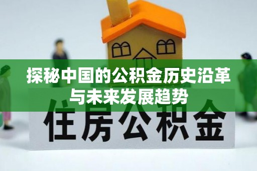 武都探秘中国的公积金历史沿革与未来发展趋势