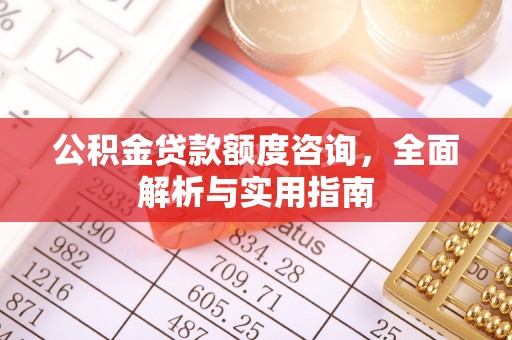 武都公积金贷款额度咨询，全面解析与实用指南