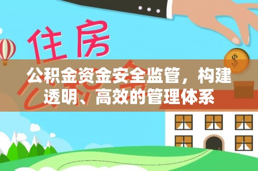 武都公积金资金安全监管，构建透明、高效的管理体系