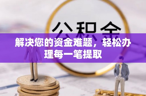武都解决您的资金难题，轻松办理每一笔提取