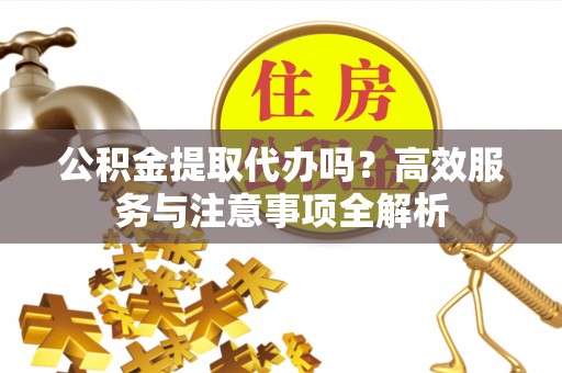 武都公积金提取代办吗？高效服务与注意事项全解析