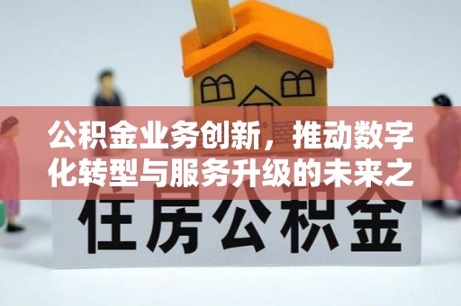 武都公积金业务创新，推动数字化转型与服务升级的未来之路