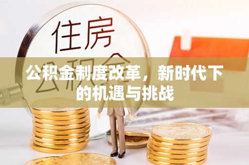 武都公积金制度改革，新时代下的机遇与挑战