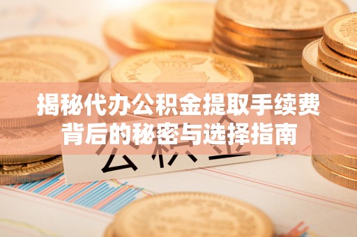 武都揭秘代办公积金提取手续费背后的秘密与选择指南