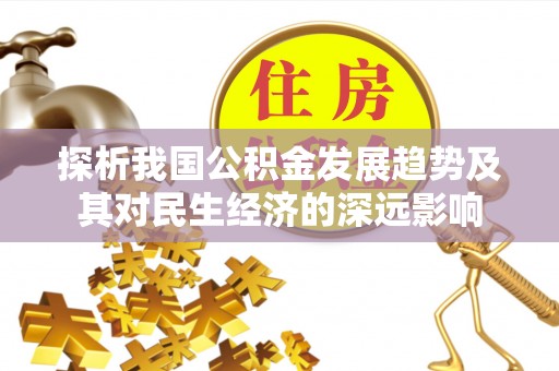武都探析我国公积金发展趋势及其对民生经济的深远影响