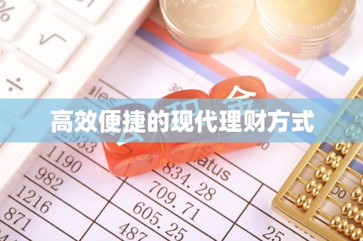 武都高效便捷的现代理财方式