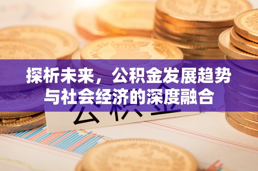 武都探析未来，公积金发展趋势与社会经济的深度融合