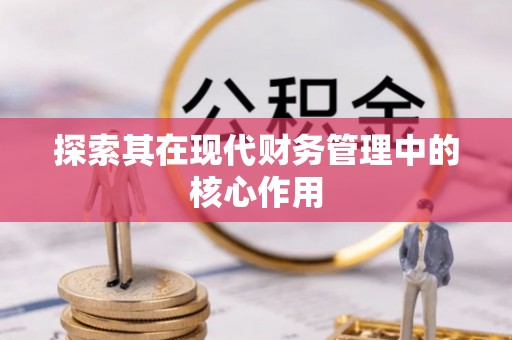武都探索其在现代财务管理中的核心作用