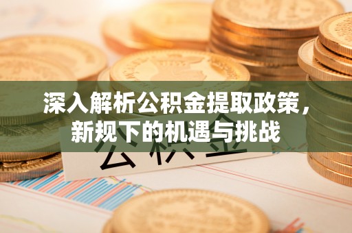武都深入解析公积金提取政策，新规下的机遇与挑战