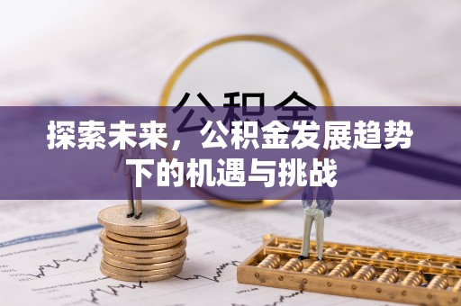 武都探索未来，公积金发展趋势下的机遇与挑战