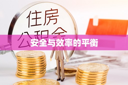 武都安全与效率的平衡