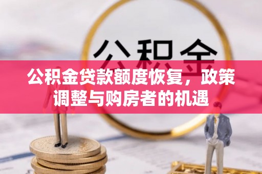 武都公积金贷款额度恢复，政策调整与购房者的机遇