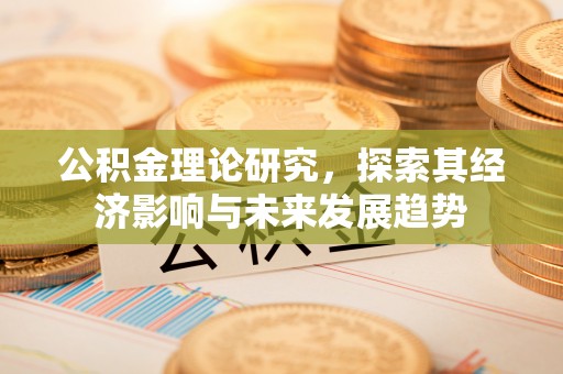 武都公积金理论研究，探索其经济影响与未来发展趋势