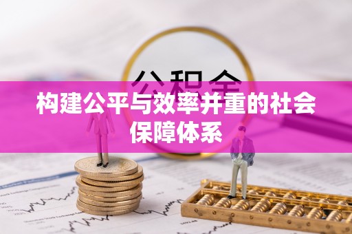 武都构建公平与效率并重的社会保障体系