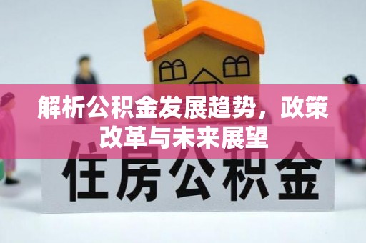 武都解析公积金发展趋势，政策改革与未来展望