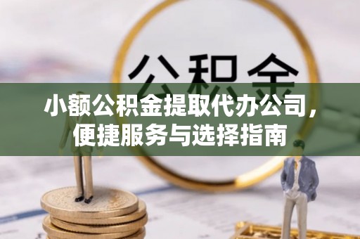 武都小额公积金提取代办公司，便捷服务与选择指南