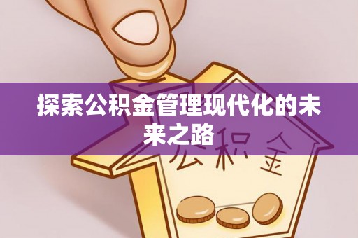 武都探索公积金管理现代化的未来之路