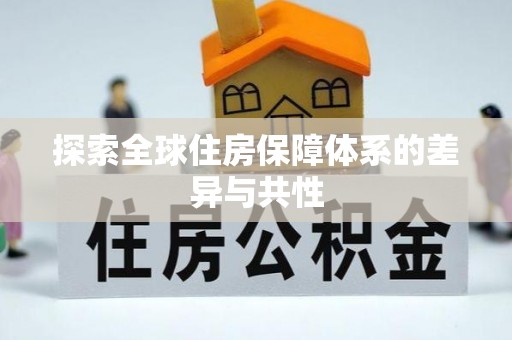 武都探索全球住房保障体系的差异与共性