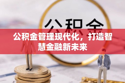 武都公积金管理现代化，打造智慧金融新未来