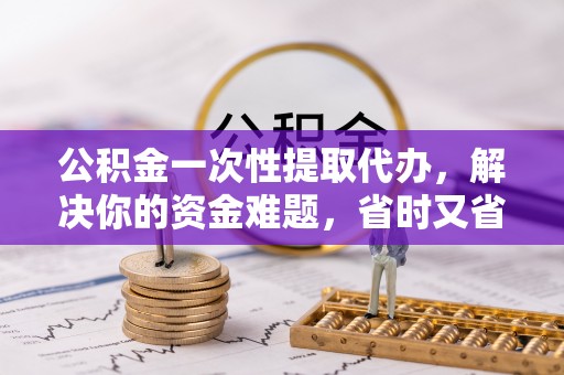 武都公积金一次性提取代办，解决你的资金难题，省时又省心