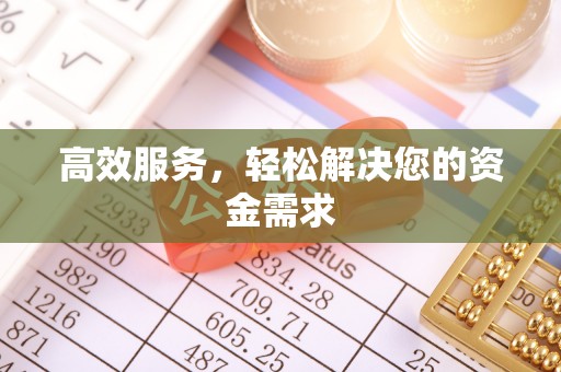 武都高效服务，轻松解决您的资金需求