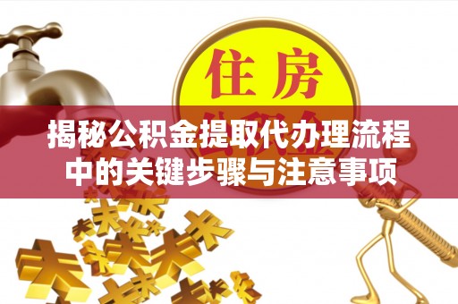 武都揭秘公积金提取代办理流程中的关键步骤与注意事项