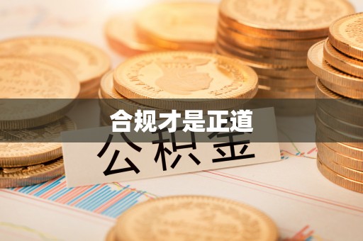 武都合规才是正道
