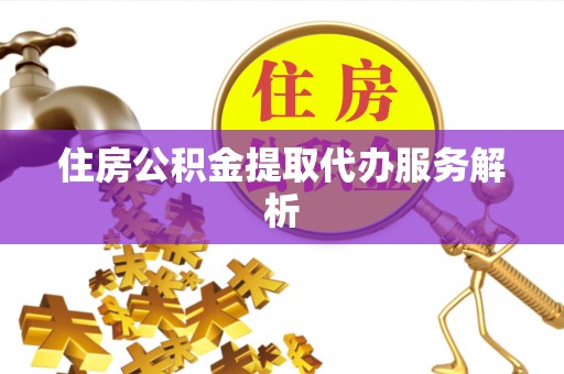 武都住房公积金提取代办服务解析