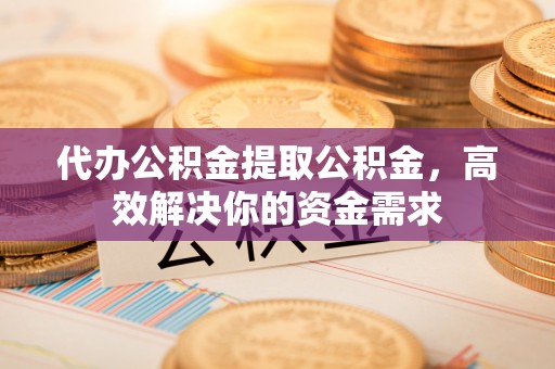 武都代办公积金提取公积金，高效解决你的资金需求