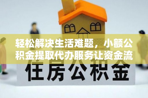 武都轻松解决生活难题，小额公积金提取代办服务让资金流动更便捷
