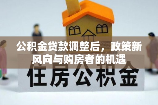 武都公积金贷款调整后，政策新风向与购房者的机遇