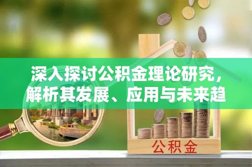 武都深入探讨公积金理论研究，解析其发展、应用与未来趋势